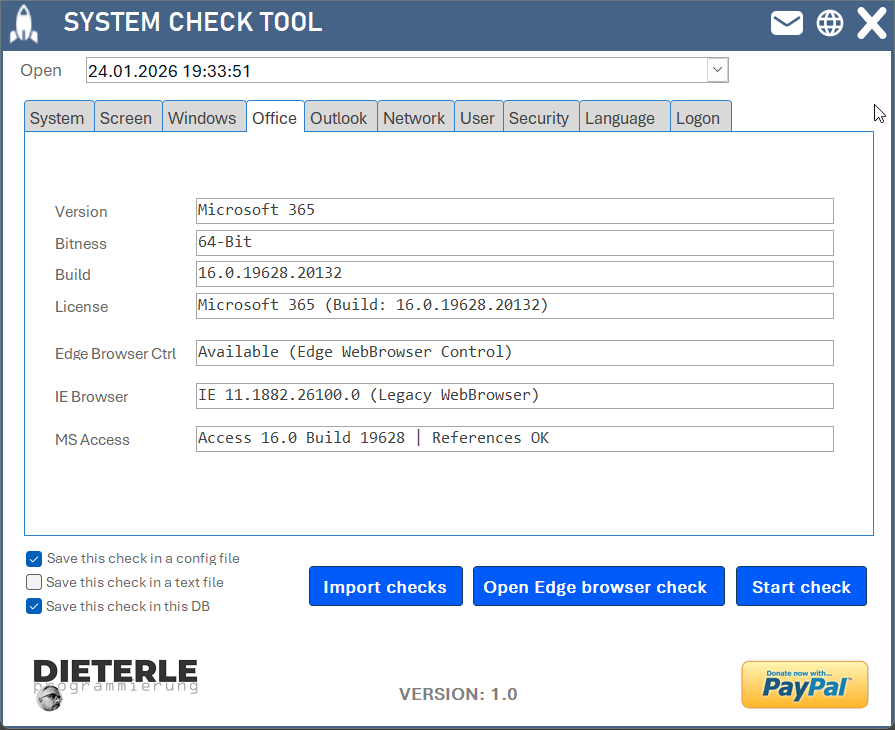 Software Check System System Check Tool